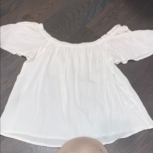 Full tilt off the shoulder short sleeve